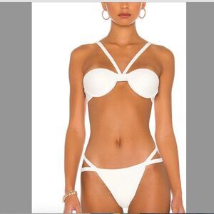 Camila Coelho Cream Artika Top  XS and bottoms S